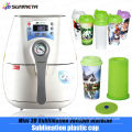 newest product 3d mini sublimation vacuum machine for sublimation straight plastic cup/mug printing